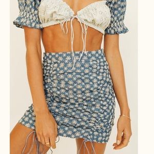 Verge Girl Drawstring Mini Skirt